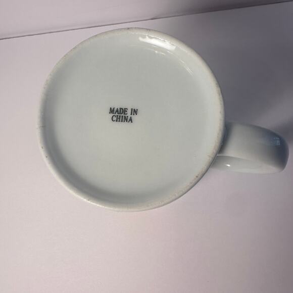 Vtg Bee International Easter Bunny Painting Egg Rainbow Coffee Mug Whimsy READ - Picture 12 of 12